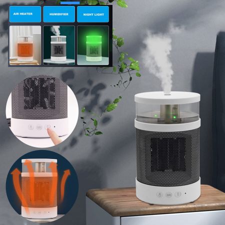 Picture of 3-in-1 Electric Space Heater Humidifier Night Light