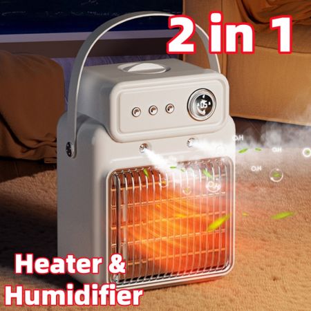 Picture of 1200W 2-in-1 Room Heater with Humidifier & Overheat Protection
